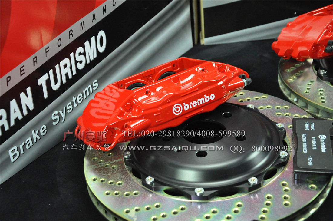 新款帕薩特升級(jí)專用BREMBO大四活塞鮑魚(yú)套裝 F50剎車卡鉗 配合加大型剎車盤
