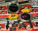 智跑提升剎車系統改BREMBO F40剎車套裝小四活塞剎車卡鉗